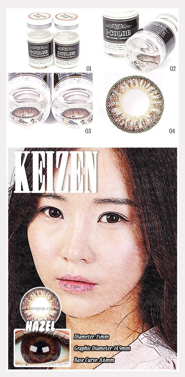 Description image of Keizen Hazel Circle Lenses